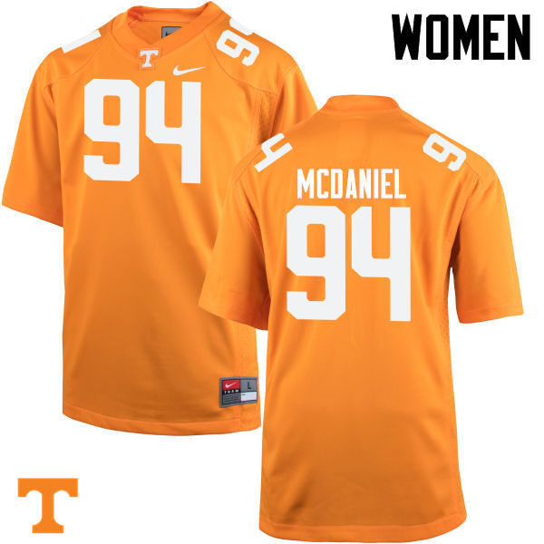 Women #94 Mykelle McDaniel Tennessee Volunteers College Football Jerseys-Orange